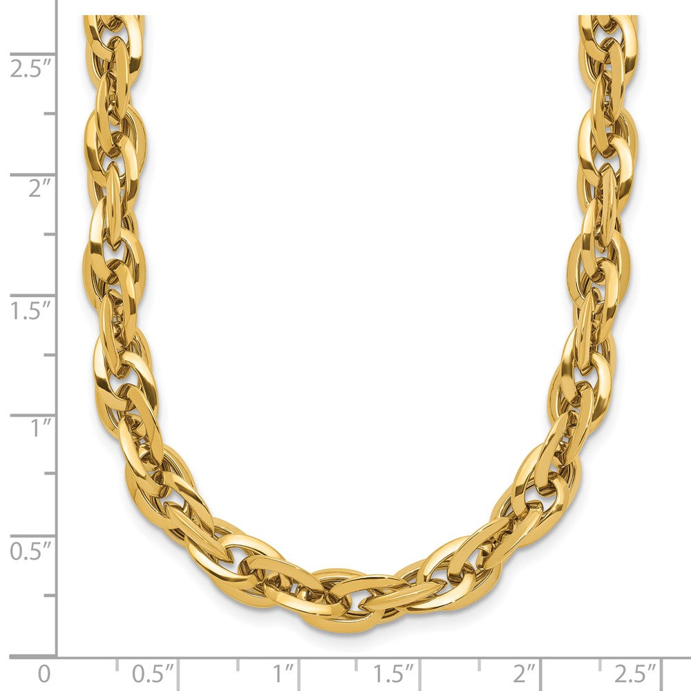 14K Gelbgold Poliert Fantasieglieder Halskette