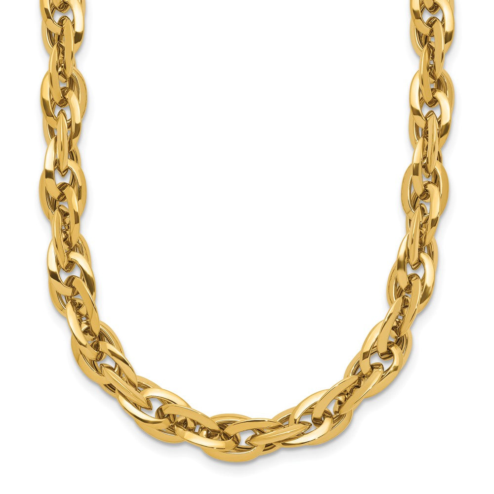 14K Gelbgold Poliert Fantasieglieder Halskette
