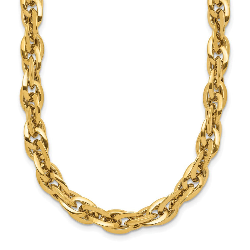 14K Gelbgold Poliert Fantasieglieder Halskette