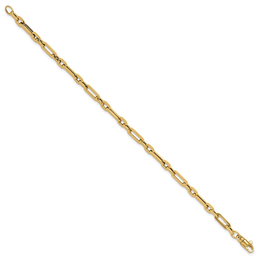 7.5 Zoll 14K Gold Poliert Fantasieglieder Armband