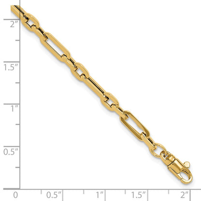 7.5 Zoll 14K Gold Poliert Fantasieglieder Armband
