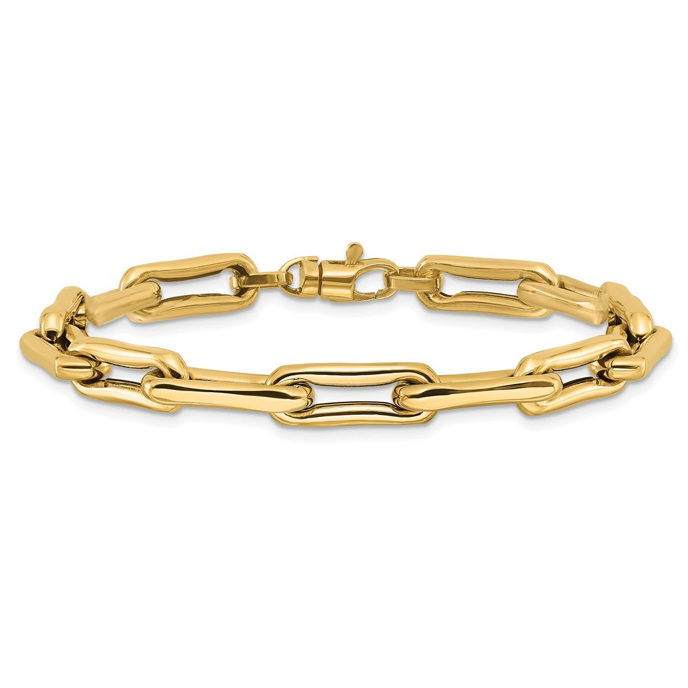 7.5 Zoll 14K Poliert Fantasieglieder Armband