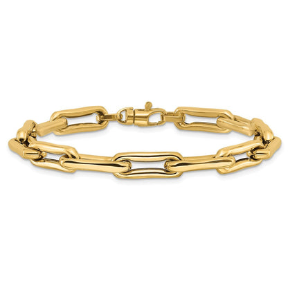 7.5 Zoll 14K Poliert Fantasieglieder Armband