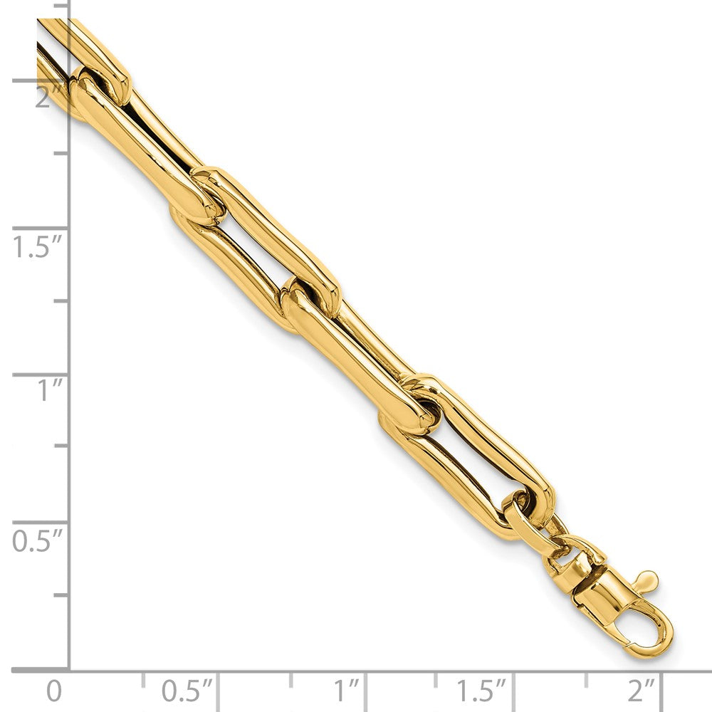 7.5 Zoll 14K Poliert Fantasieglieder Armband