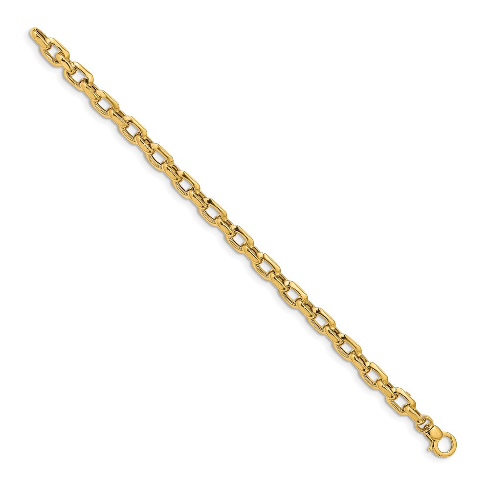 14K Gelbgold Poliert Fantasieglieder Gliederarmband