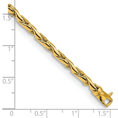 7.5 Zoll 14K 3.25mm Poliert Fantasieglieder Armband