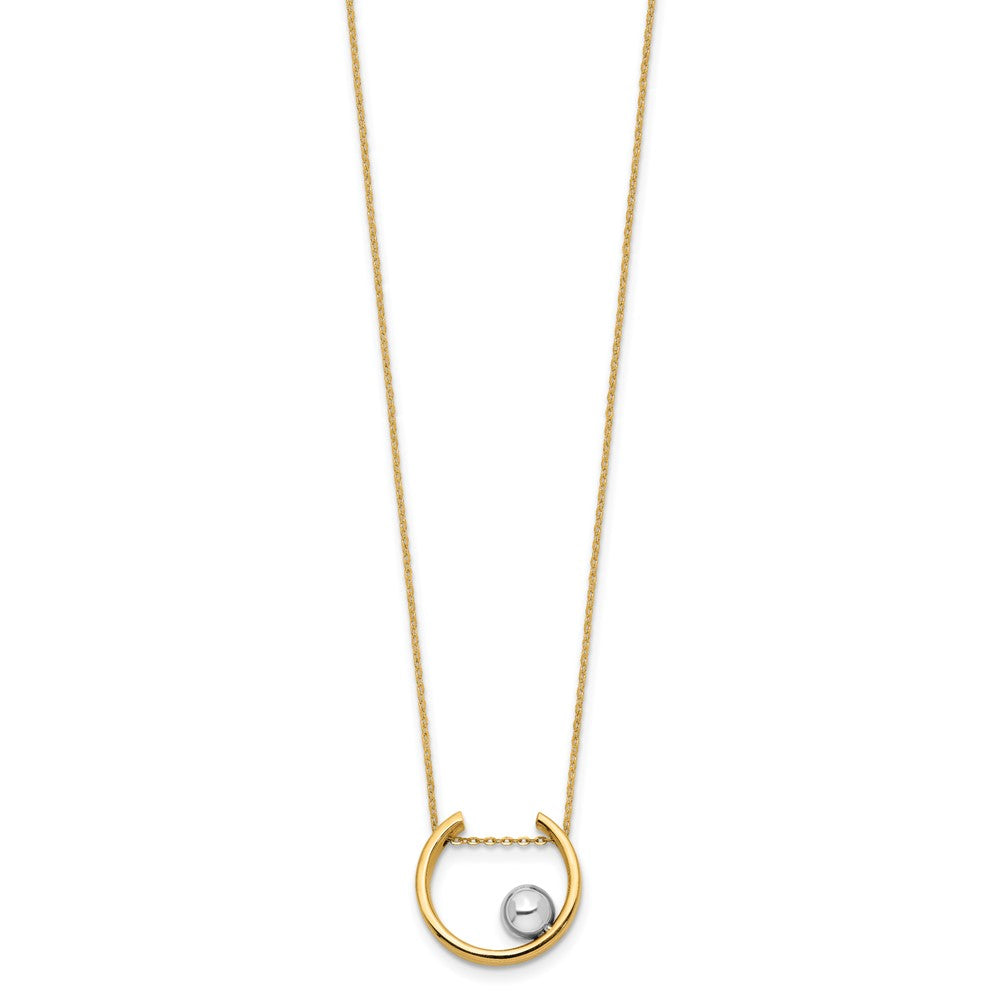 14K Bicolor Halskette
