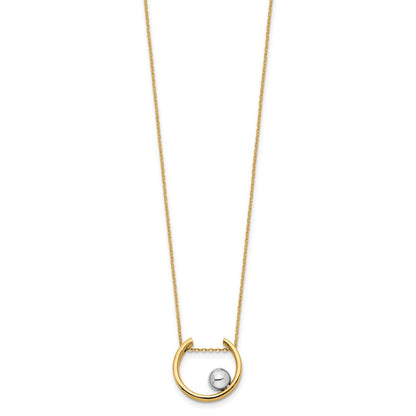 14K Bicolor Halskette