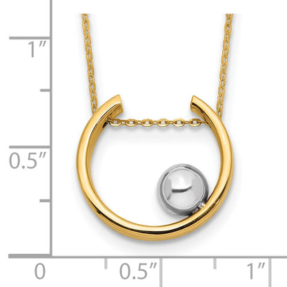 14K Bicolor Halskette