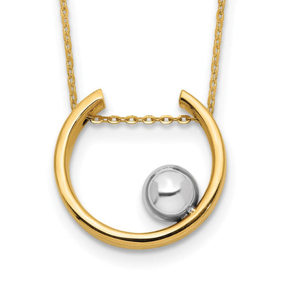 14K Bicolor Halskette