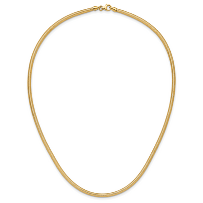 14K Gelbgold Dehnbar Netz Halskette