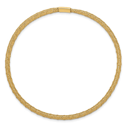 14K Gelbgold Dehnbar Netz Armband