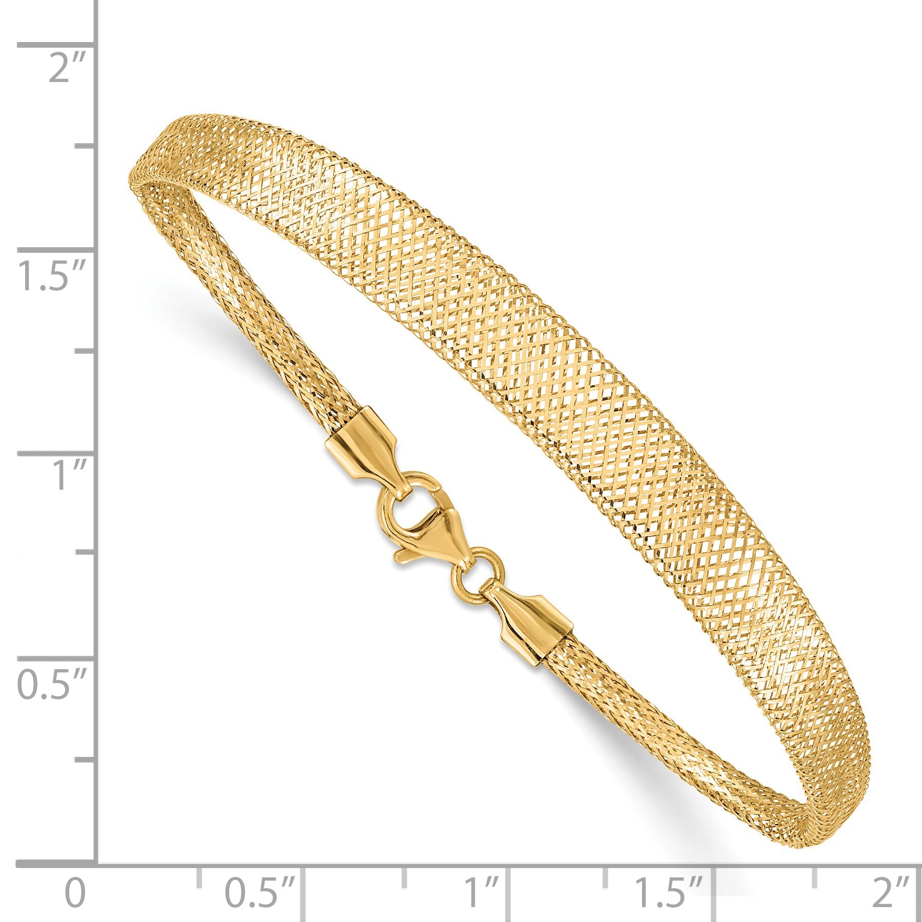 7 Zoll 14K Dehnbar Netz Abgestuft Armband