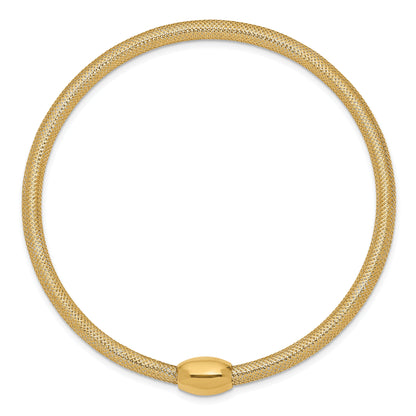 14K Gelbgold Dehnbar Netz Armband