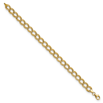 7.5 Zoll 14K Poliert Glieder Armband