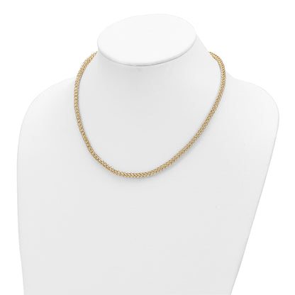 14K Gelbgold Poliert Fantasieglieder Halskette