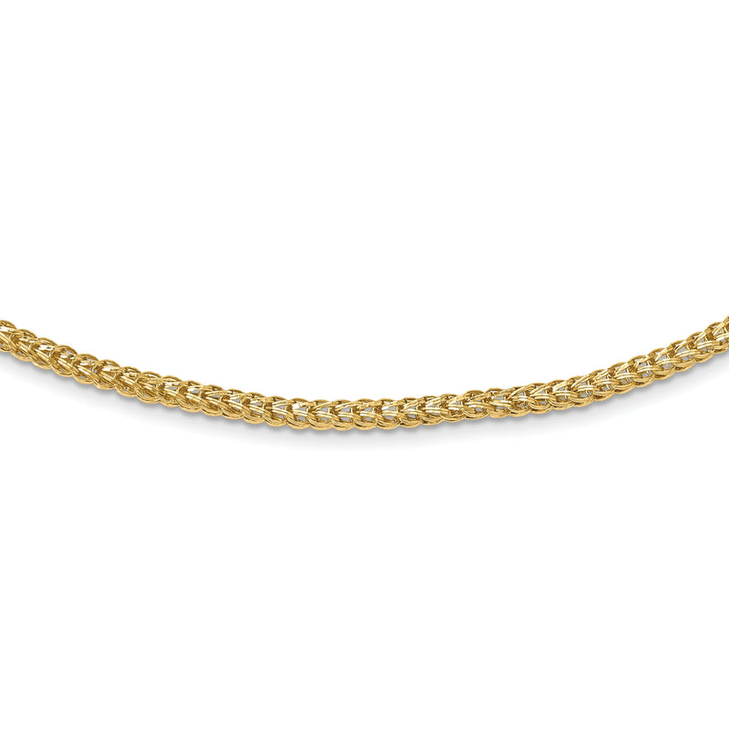 14K Gelbgold Poliert Fantasieglieder Halskette