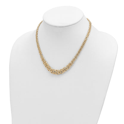 14K Gelbgold Abgestuft Byzantiner Halskette