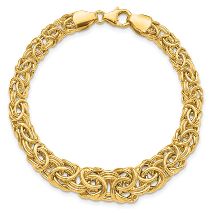 7.25 Zoll 14K Abgestuft Byzantiner Armband