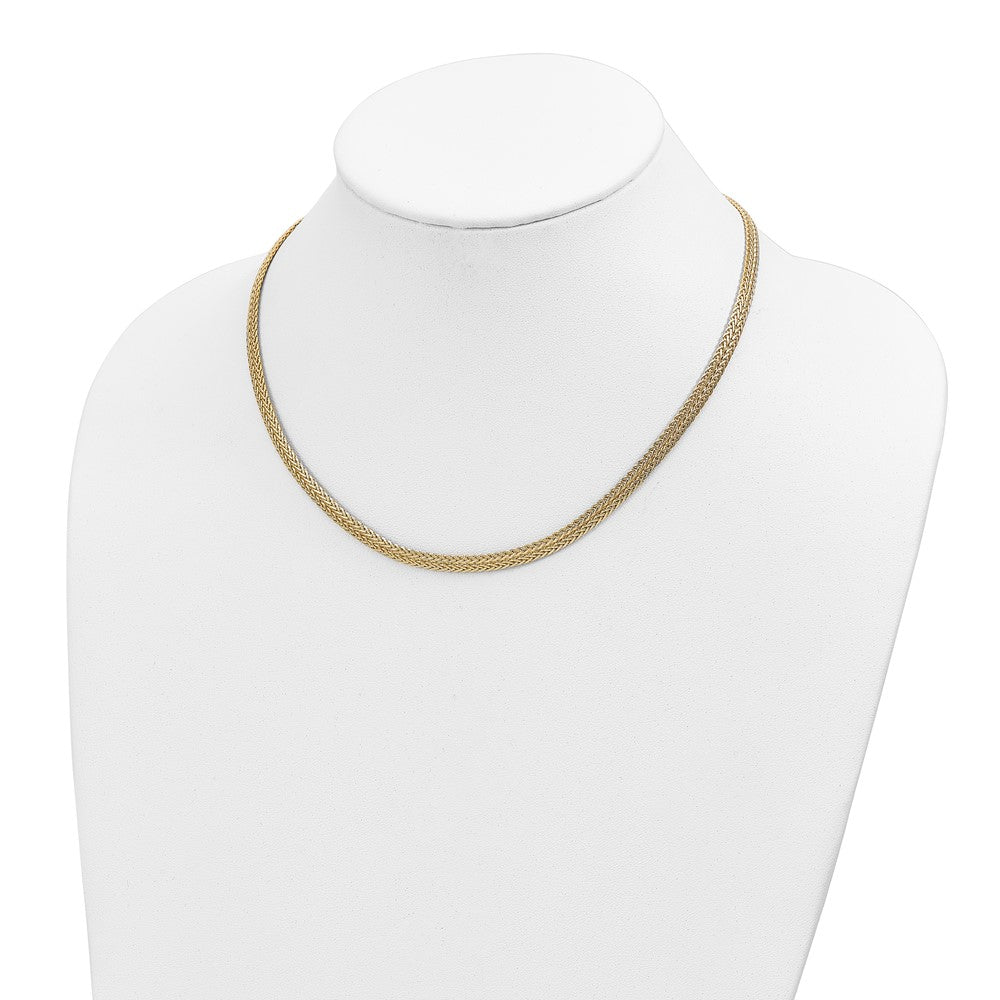 14K Gelbgold Poliert Fantasie Halskette