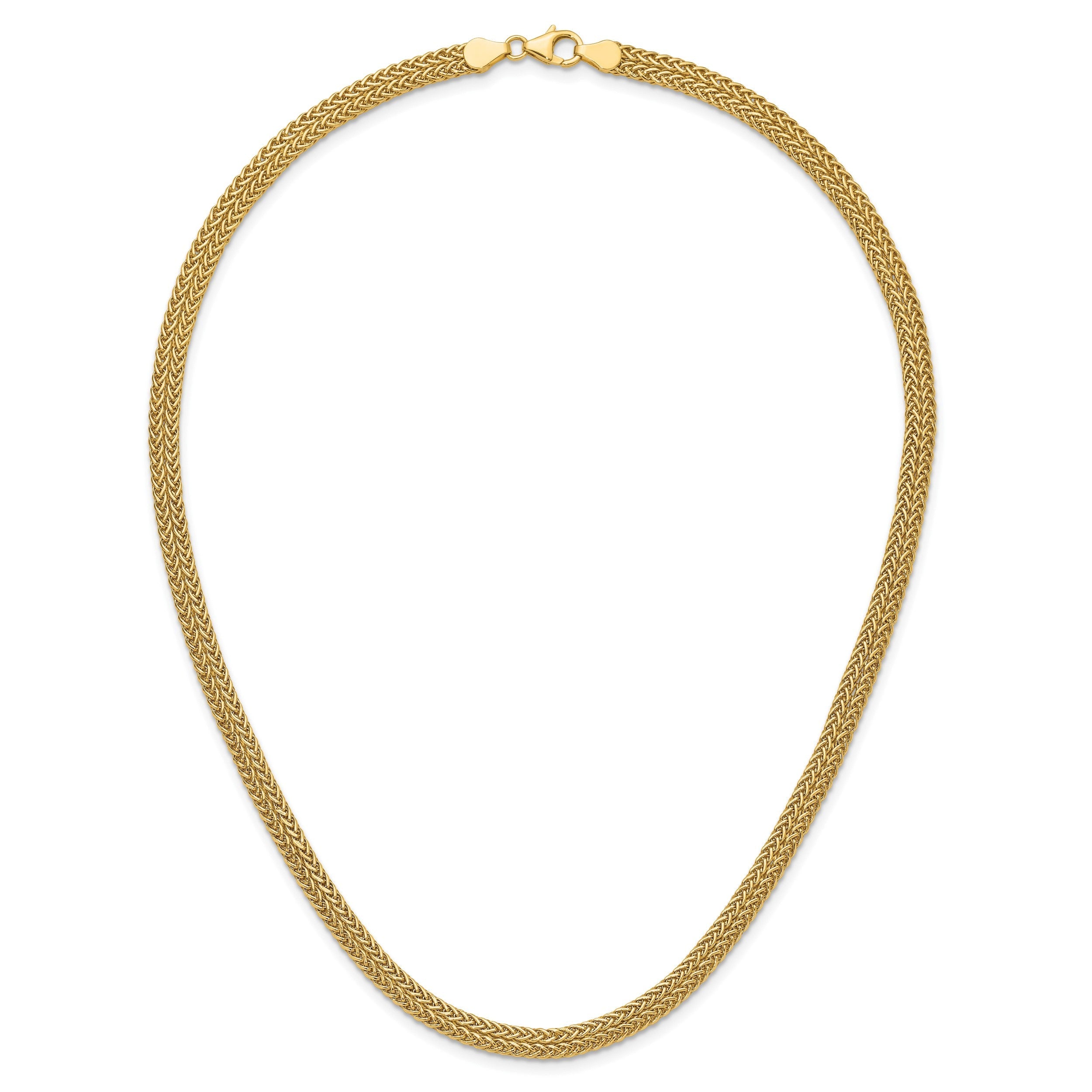 14K Gelbgold Poliert Fantasie Halskette