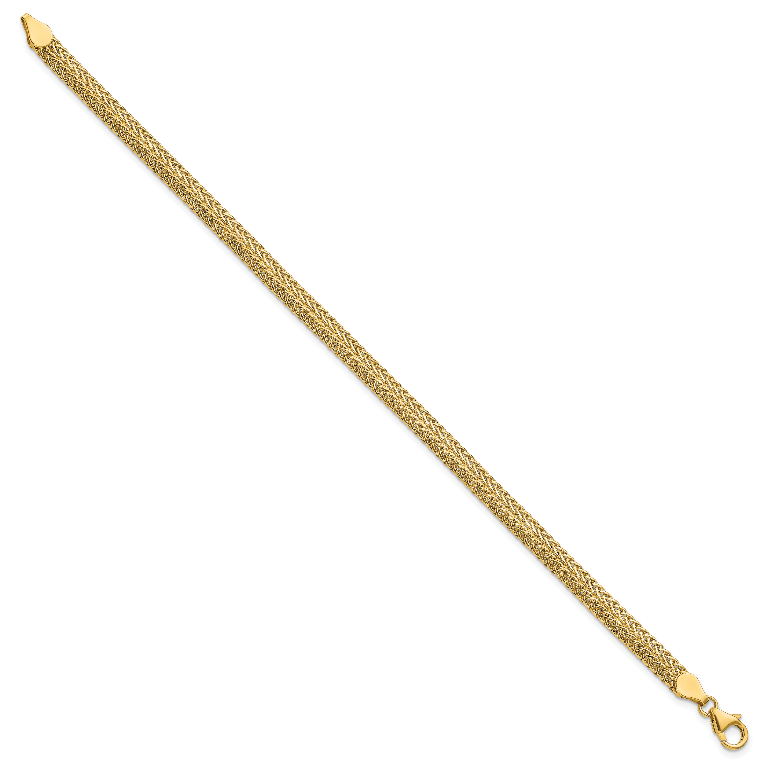 8 Zoll 14K Poliert Fantasie Armband