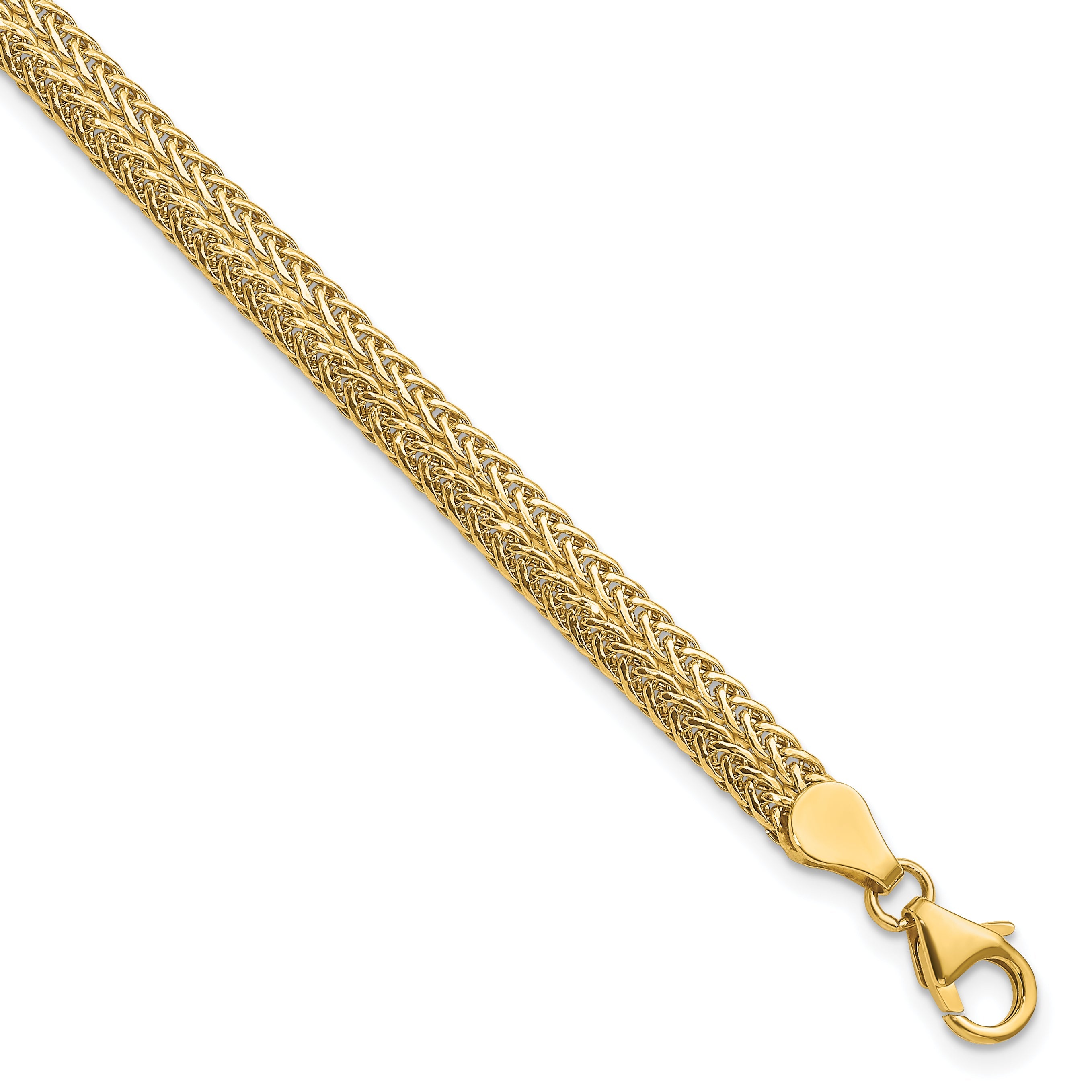 8 Zoll 14K Poliert Fantasie Armband