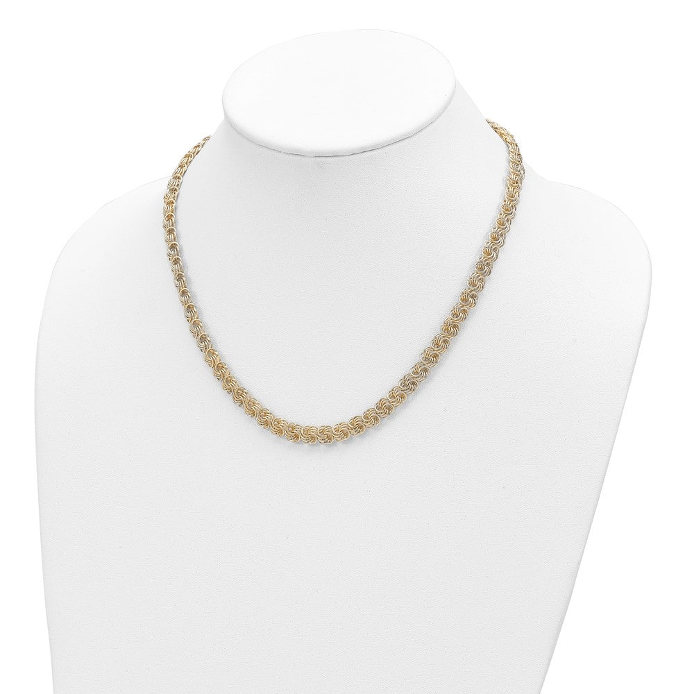 14K Gelbgold Poliert Fantasieglieder Halskette