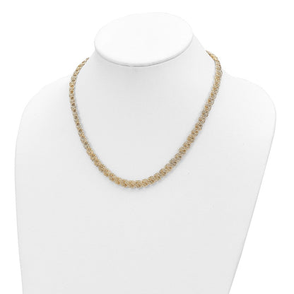 14K Gelbgold Poliert Fantasieglieder Halskette