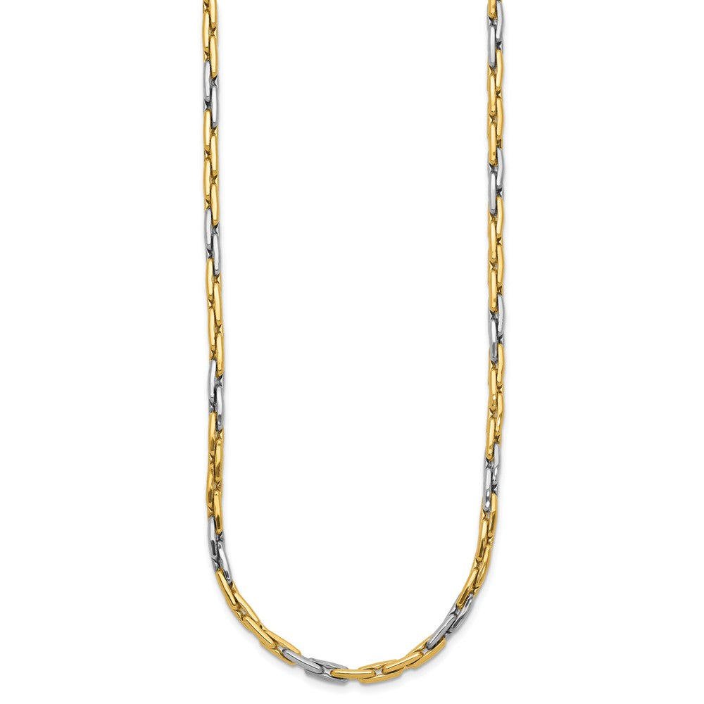 14K Bicolor Poliert Fantasieglieder Halskette