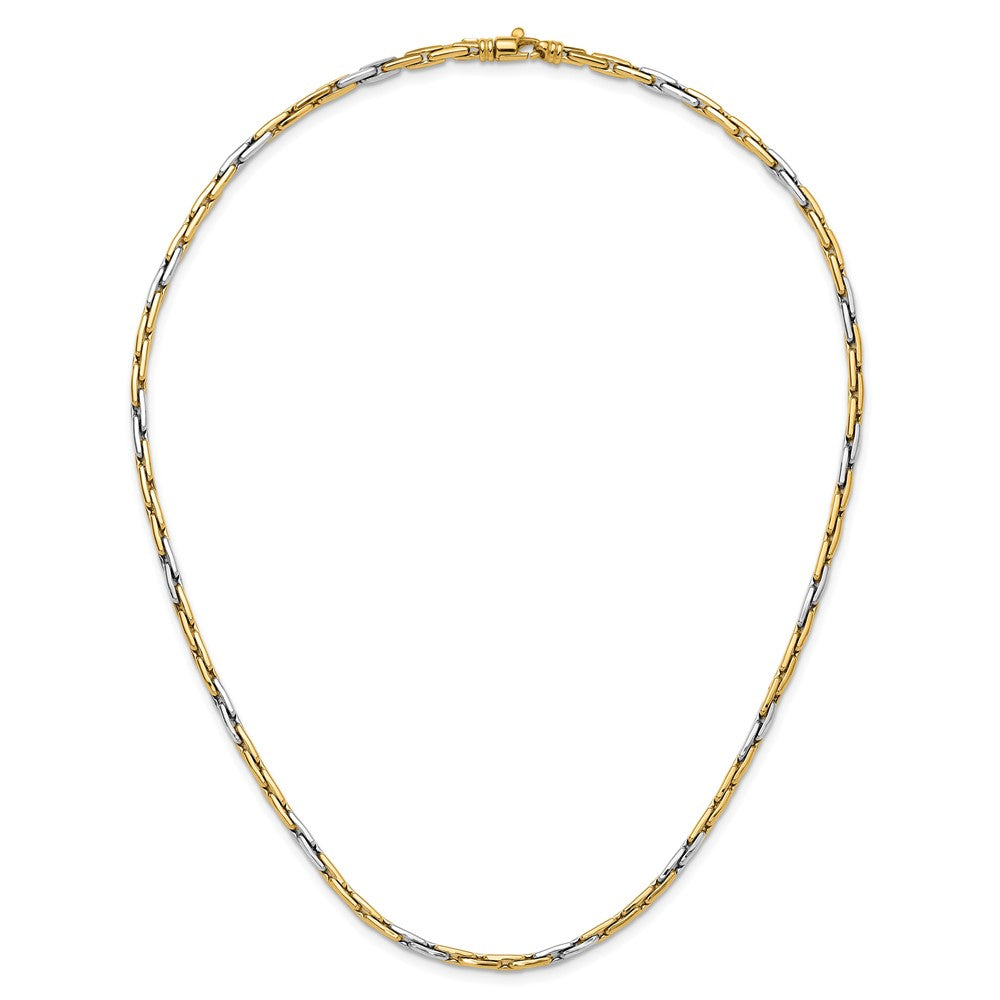 14K Bicolor Poliert Fantasieglieder Halskette