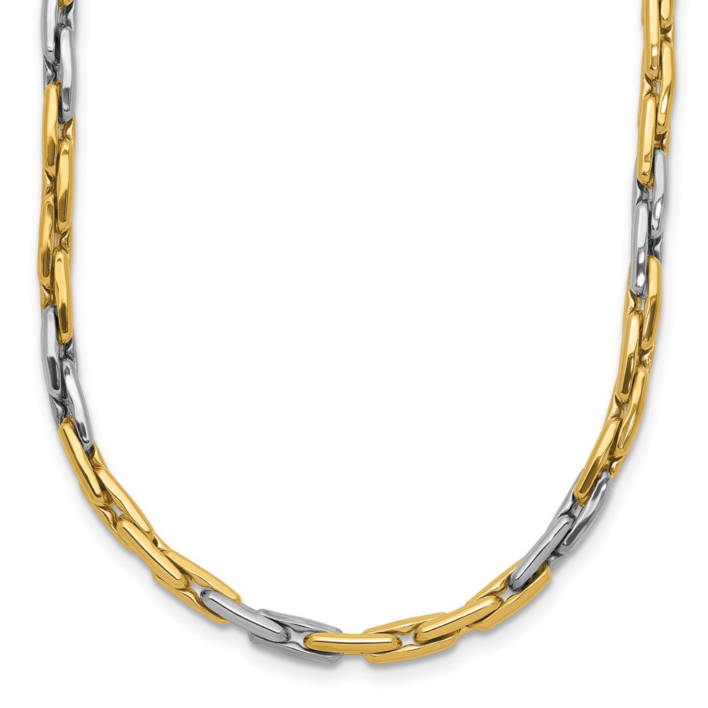 14K Bicolor Poliert Fantasieglieder Halskette