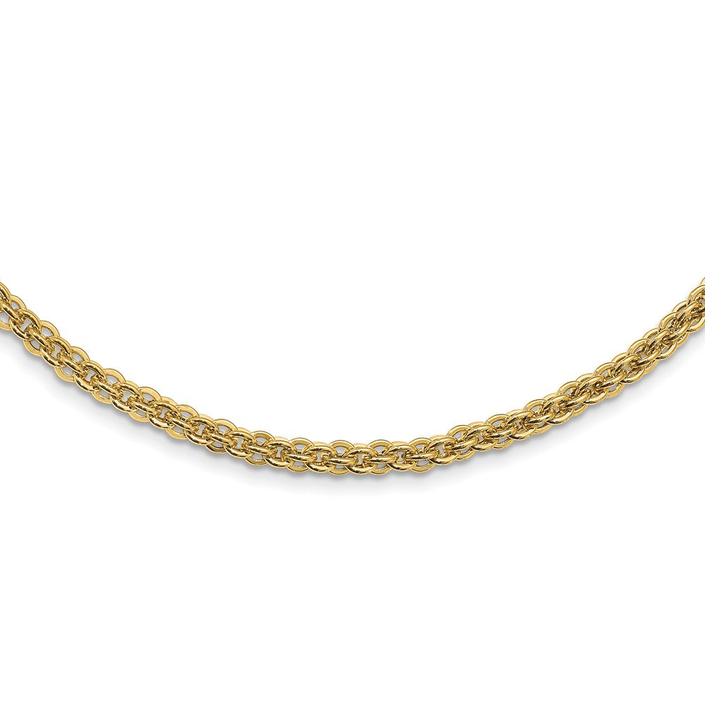 14K Gelbgold Poliert Fantasieglieder Halskette