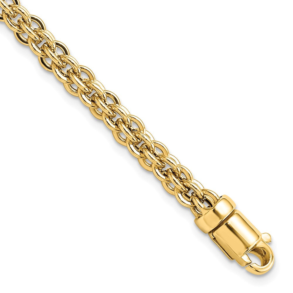 7.5 Zoll 14K Poliert Fantasieglieder Armband