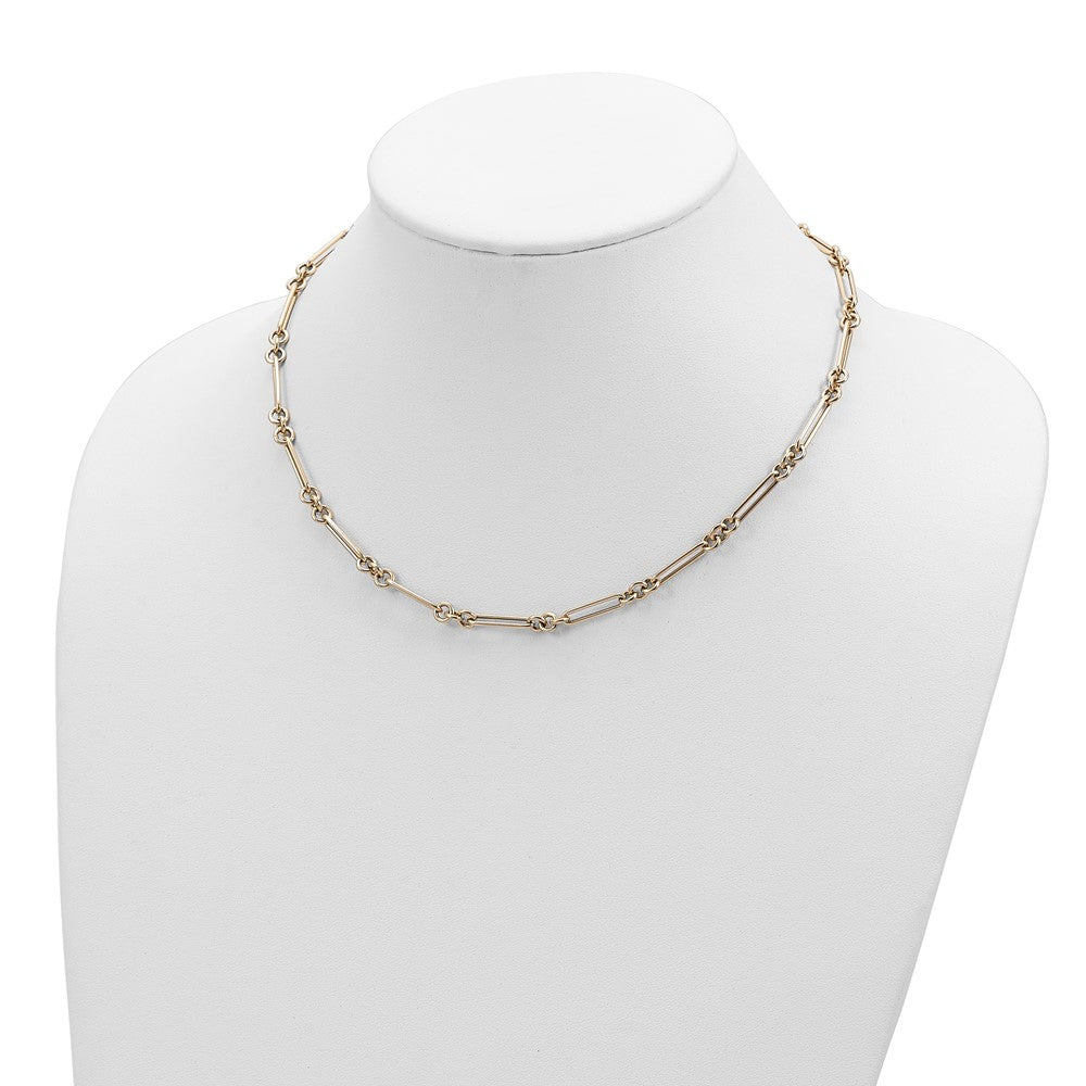 14K Gelbgold Poliert Fantasieglieder Halskette