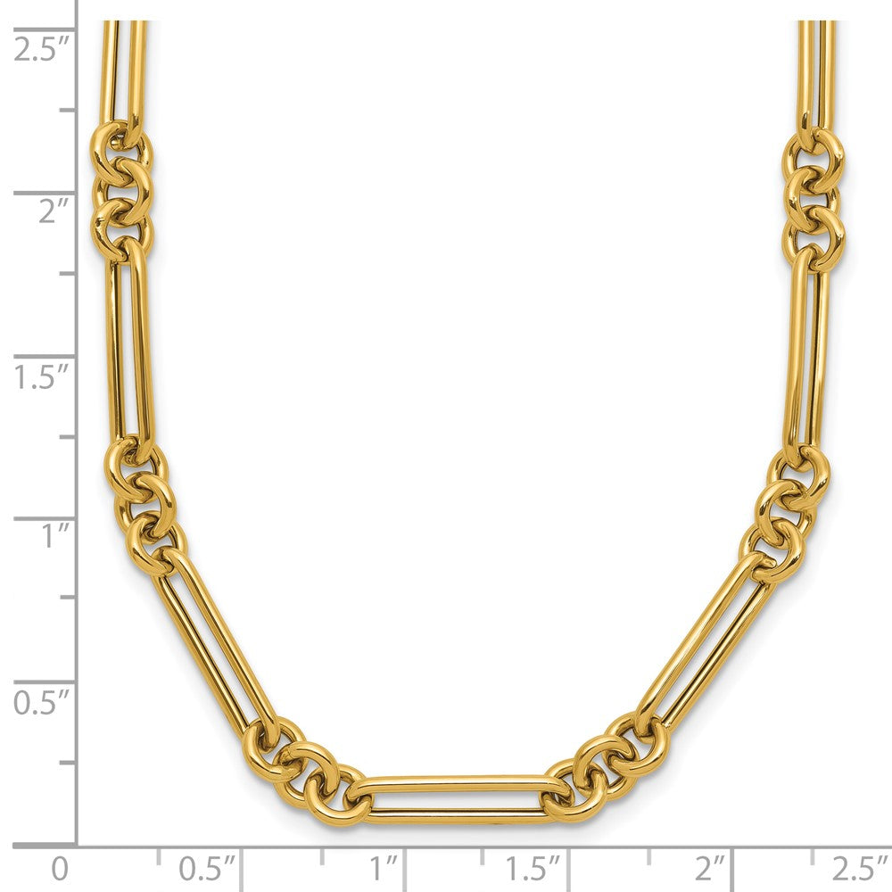 14K Gelbgold Poliert Fantasieglieder Halskette