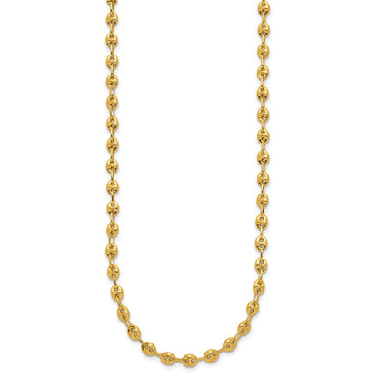 14K Gelbgold Poliert Fantasieglieder Halskette