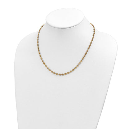 14K Gelbgold Poliert Fantasieglieder Halskette