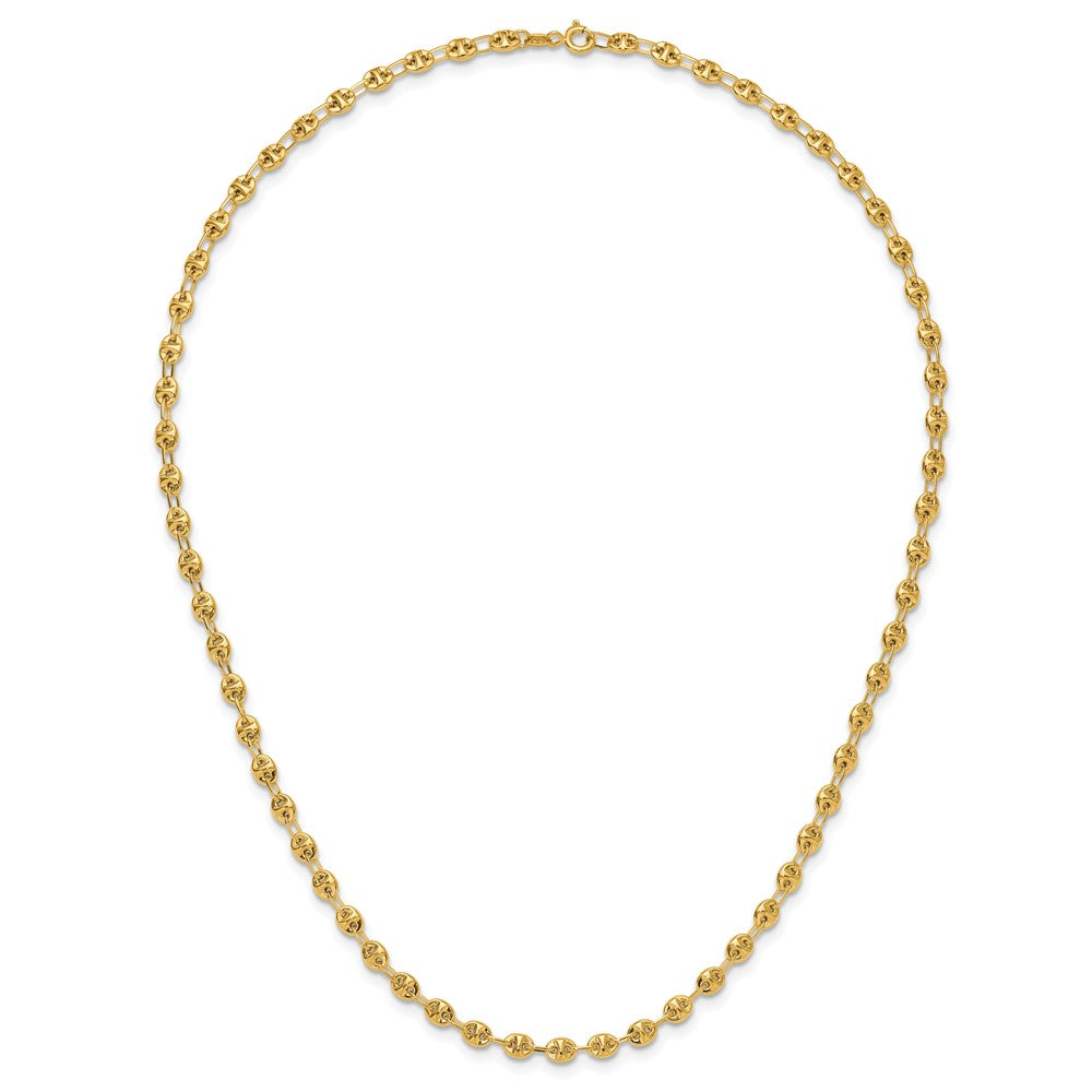 14K Gelbgold Poliert Fantasieglieder Halskette