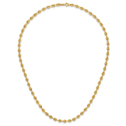 14K Gelbgold Poliert Fantasieglieder Halskette