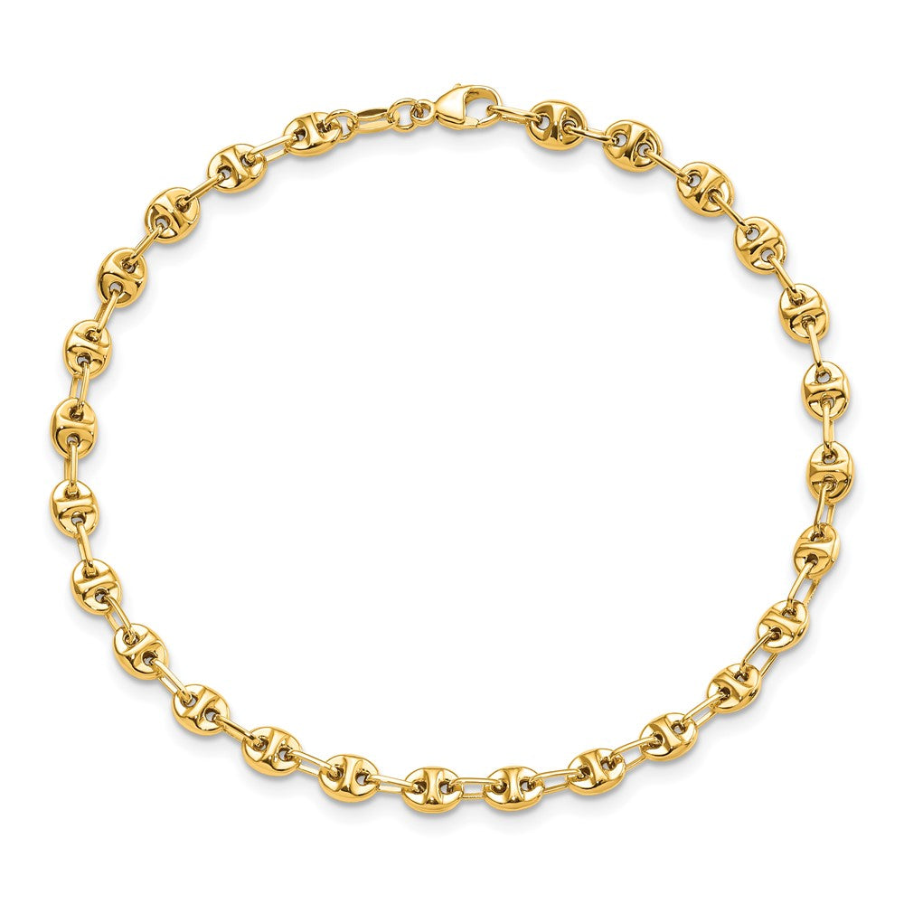 7.5 Zoll 14K Poliert Fantasieglieder Armband