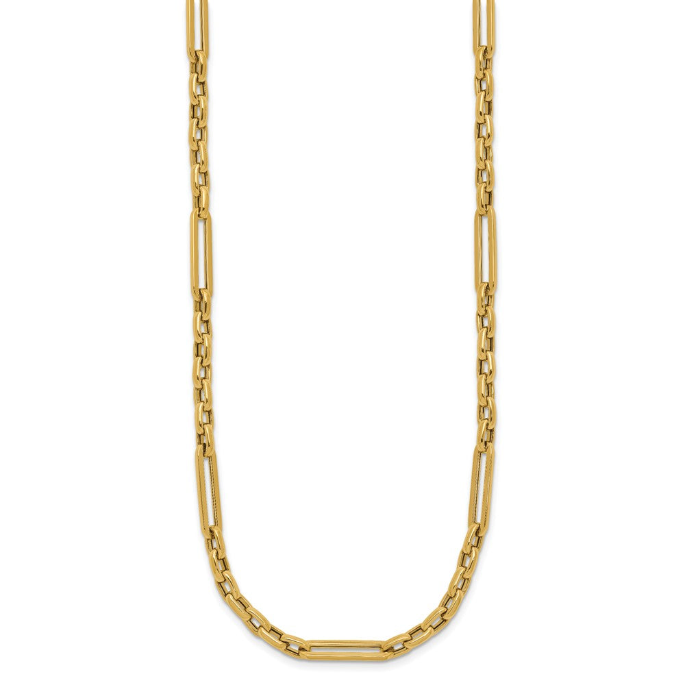 14K Gelbgold Poliert Fantasieglieder Halskette