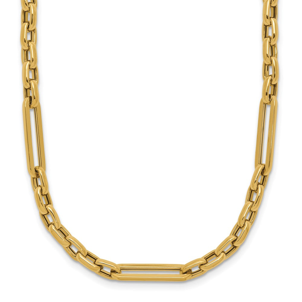 14K Gelbgold Poliert Fantasieglieder Halskette