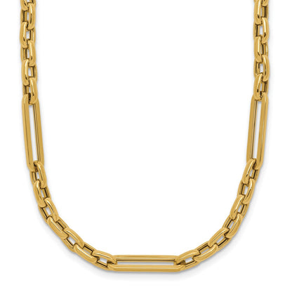 14K Gelbgold Poliert Fantasieglieder Halskette