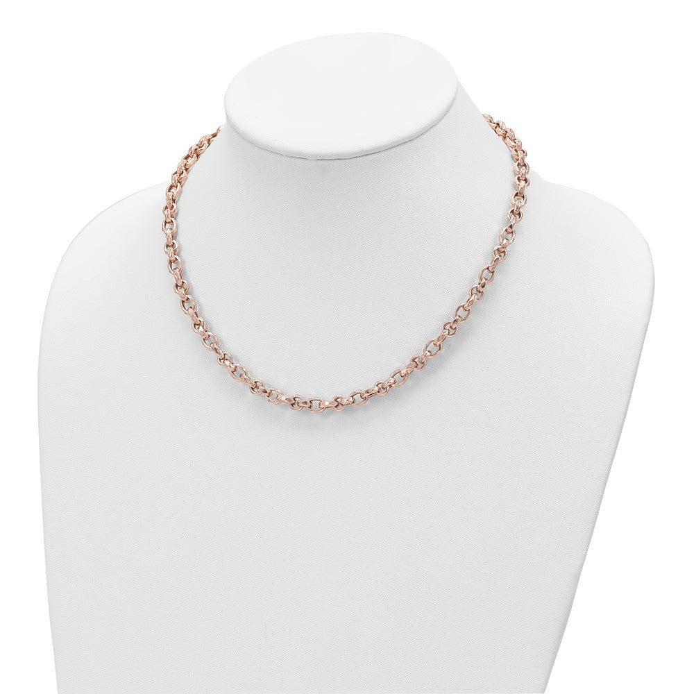 14K Roségold Poliert Fantasieglieder Halskette