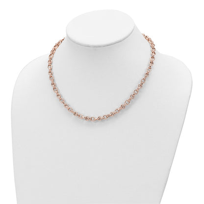 14K Roségold Poliert Fantasieglieder Halskette