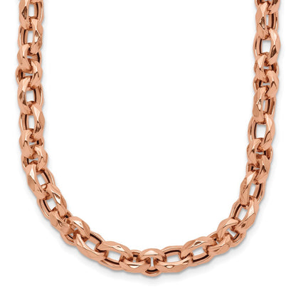 14K Roségold Poliert Fantasieglieder Halskette