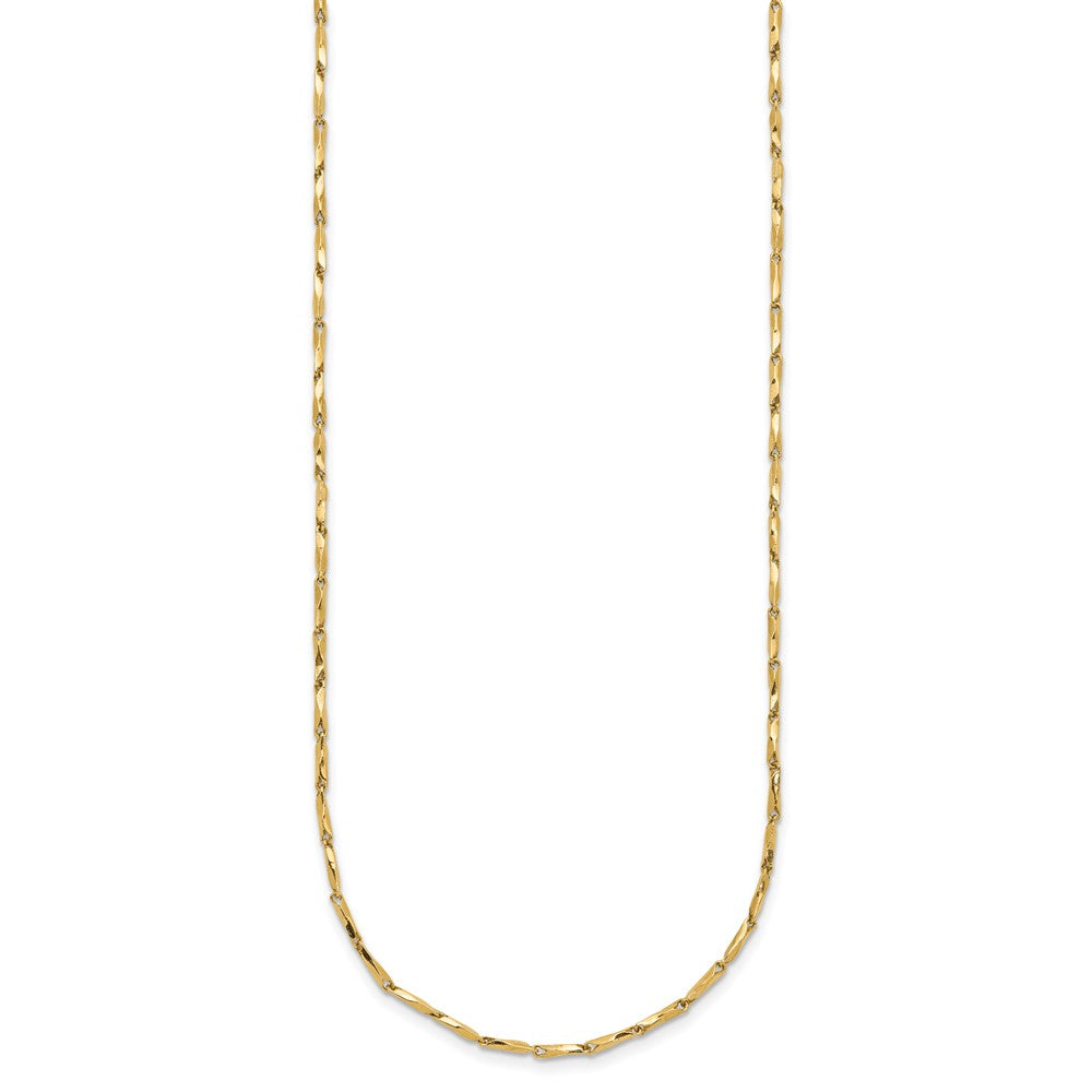 14K Gelbgold Poliert Fantasieglieder Halskette
