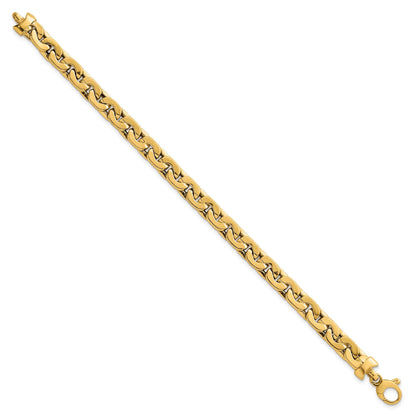 14K Gelbgold Poliert Fantasieglieder Gliederarmband
