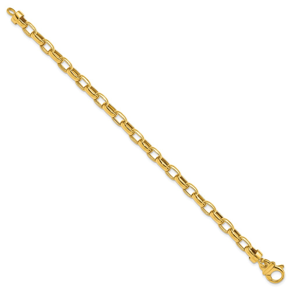 7.5 Zoll 14K 7.5 Zoll 6.25mm Poliert Fantasieglieder Armband